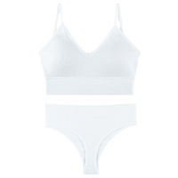 Soutien-gorge sans couture sexy pour femme, sans armatures, bonnet 3/4, en Spandex/Nylon, avec dos élégant, rembourrage intégré, motif uni, respirant, grandes tailles