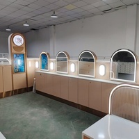 Comptoir de présentation de luxe personnalisé pour parfums et cosmétiques, vitrine moderne et unique pour salon de beauté, kiosque de manucure pour magasin de détail