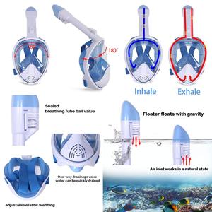 De silicona de Venta caliente mejor precio de fábrica panorámica 2023 Anti niebla cara completa inmersión <span class=keywords><strong>Smaco</strong></span> cristal Seaview 180 máscara de buceo - Product Image 6