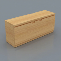 Armoire de casier en bois minuscule résistant aux intempéries pour le stockage de boîtes à colis pour l'entreposage et les fournitures de supermarché