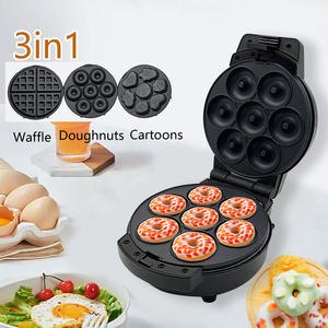 Machine à petit-<span class=keywords><strong>d</strong></span>éjeuner 3-en-1 : appareil à sandwich, gaufres et beignets, machine à <span class=keywords><strong>pain</strong></span> électrique, machine à crêpes, adaptée à un usage domestique - Product Image 2