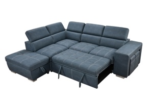 Canapé en tissu en forme de L moderne minimaliste nordique, nouvelle technologie, mousse à mémoire de forme compressée pour la maison, le salon, l'hôtel - Product Image 5