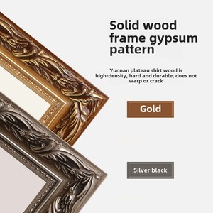 European Retro Full-Length <strong>Dressing</strong> <strong>Mirror</strong> Solid Wood Wall-Mounted Fitting Modern Decorative Floor <strong>Mirror</strong> for Clothing Store - Product Image 1