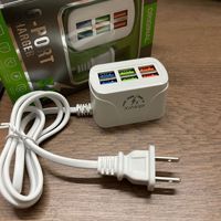 Charger Dinding USB 6 Port Grosir 3.1A Stasiun Pengisian Cepat Multi Perangkat Colokan US/EU untuk Ponsel Tablet