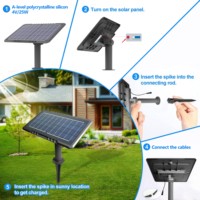 Bande lumineuse LED solaire pour extérieur, étanche IP65, 3000K, 20m avec télécommande, 200W