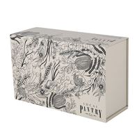 Boîtes cadeaux personnalisées en carton noir avec design gratuit, compte à rebours de 12/24/25 jours, fermeture magnétique, lamination mate pour l'Avent de Noël