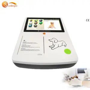 عيادة Pet 3 قنوات ECG جهاز تخطيط القلب الكهربائي الطبي المحمول ، استخدام البيطري