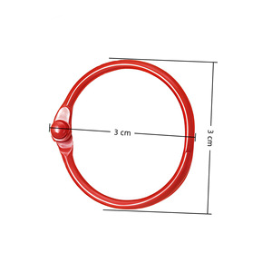 Colored Painted Card Ring 3 Cm Metal Sliding Round For Bracelet Making DIY Jewelry <b>Accessories</b> - Product Image 1