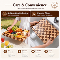 Planche à découper en bois d'acacia avec logo personnalisé, planche à découper en bois de qualité supérieure pour la vente au détail et les cadeaux d'entreprise