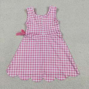 GSD3779 rts Venta al por Mayor Nuevo Conjunto de Vestido de Yoga para Niñas Estilo Boutique, Conjunto a Cuadros Rosa para Niña, Sin Pedido Mínimo, ODM - Product Image 4