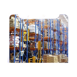 ชั้นวางพาเลทสำหรับงานหนัก สีน้ำเงิน เหล็ก Q235 เคลือบไฟฟ้าสถิต ขนาดพาเลท 1219 มม. x 1016 มม. เชื่อมต่อแบบรูเพชร - Product Image 1