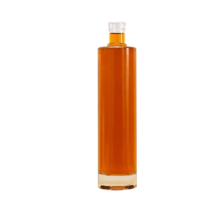 Tùy chỉnh rượu chai rỗng tinh thần siêu Flint rượu Whisky 750ml Vodka Brandy chai thủy tinh cho rượu