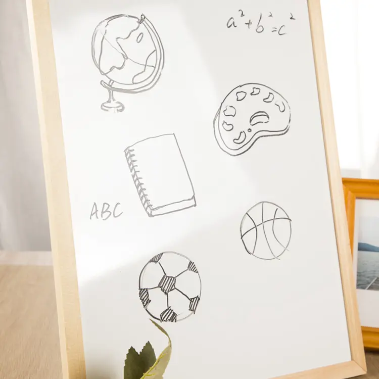 16X12 Inch Khung Gỗ Từ Tùy Chỉnh In Ấn Khô Erase Board Hàng Tháng Kế Hoạch Với Bảng Trắng Marker