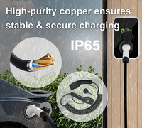 Nouveau câble de charge pour véhicule électrique IP65 Type 2 vers Type 1 3,5 kW 7 kW, enroulé, 16A 32A 5m