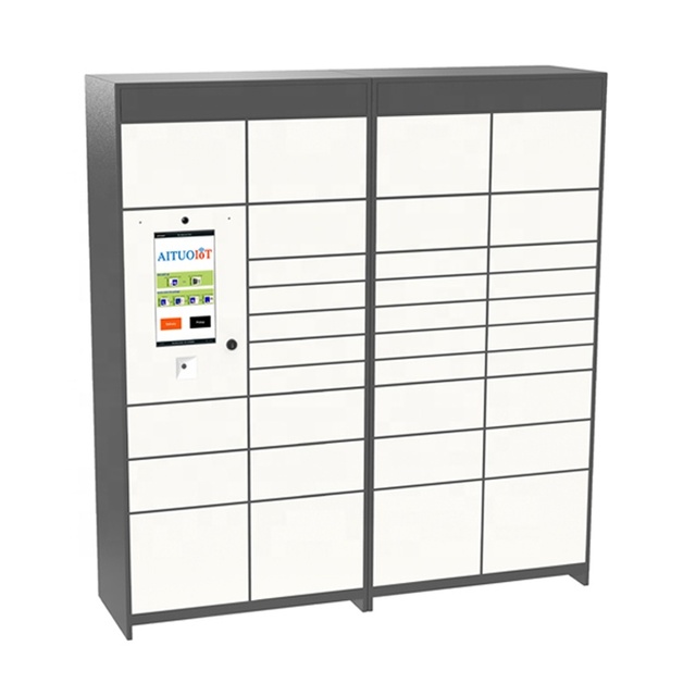 IC Card Smart Parcel Locker | 24/7 Self-Service Steel Cabinet | Last Mile Community Pickup Locker Outdoor Anti-Corrosion Locker