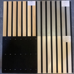 Panneaux acoustiques insonorisants autocollants, panneaux acoustiques en grille couleur <span class=keywords><strong>bois</strong></span>, vente en <span class=keywords><strong>gros</strong></span> aux <span class=keywords><strong>prix</strong></span> d'usine - Product Image 4