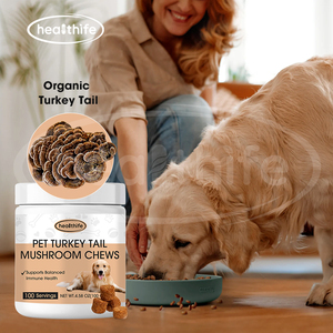 Camilan Jamur Turkey Tail untuk Anjing Peliharaan, Permen Karet Jamur, Suplemen Kesehatan Hewan Peliharaan - Product Image 3