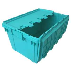 По индивидуальному заказу с присоединённой крышкой PP Транспортировочная коробка сплошной движущиеся ящики перемещение пластиковых ящиков для хранения с присоединённой крышкой контейнер бытовой на каждый день
