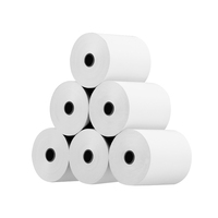 Vente directe d'usine de haute qualité personnalisable 57x40mm papier rouleau thermique pour caisse enregistreuse Fax papier fax thermique personnalisable