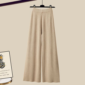 Suéter elegante de tres piezas para <span class=keywords><strong>mujer</strong></span> de otoño e <span class=keywords><strong>invierno</strong></span>, cárdigan de punto corto con diseño cruzado, estilo perezoso para primavera - Product Image 6