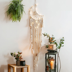 <span class=keywords><strong>Tapiz</strong></span> Bohemio Vintage de Alta Calidad con Diseño de Atrapasueños, Hecho a Mano, Tejido en Macramé, para Decoración del Hogar - Product Image 6