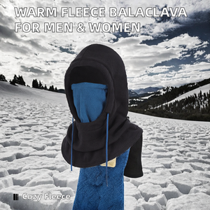 Cagoule de ski à carreaux en polaire pour homme et femme, masque facial chaud avec tissu standard pour le froid - Product Image 2