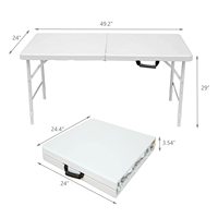 Fournisseur en gros en Chine Petit jardin pliant portable Tables d'extérieur rectangulaires modernes de camping Pinnic en plastique pour la salle à manger