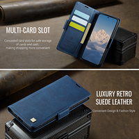 Étui portefeuille porte-cartes AutSpace pour Samsung S26 Ultra S25 Ultra S24 Plus S23 FE avec blocage RFID, en cuir, avec support rabattable