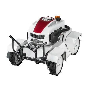 Robot çim biçme makinesi ucuz fiyat sürme çim biçme makinesi düşük maliyetli bakım benzinli elektrikli uzaktan kumanda kültivatör çim biçme makinesi