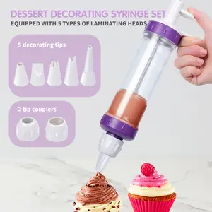 Diskon besar Amazon grosir rumah tangga cookie Gun ABS multifungsi Pastry Baking suit Multi-Style Gun