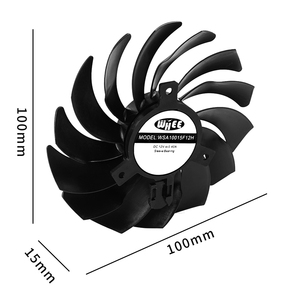 100mm Frameloze DC Ventilator met 2-kogel/FDB lager, plastic DC centrifugaal ventilator voor aquacultuur controller 100x100x15mm - Product Image 5