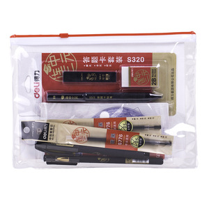 Deli Exam Set 2B Pencil Gel Pen Ruler Answer Card Kit For Middle School College Entrance Exams - Product Image 2