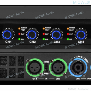 MiCWL 4 canali 5200W classe D <span class=keywords><strong>CA</strong></span> amplificatore di potenza digitale 4x1300W AMP uscita di picco - Product Image 4