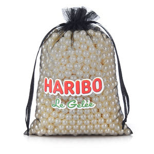 Sacs d'emballage promotionnels personnalisés avec logo imprimé, sacs cadeaux en organza/sachets en organza en gros - Product Image 1