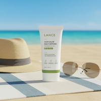 Vente en gros de crème solaire OEM ODM 100 Organic Korean UVA UVB Protection Centella SPF50 Reef Safe Sunscreen