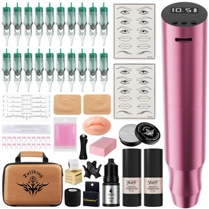 ชุดเครื่องสักคิ้วไร้สาย Ybeauty รุ่น P10 แบบชาร์จได้ พร้อมหมึกและอุปกรณ์เสริมสำหรับฝึกสักคิ้ว - Product Image 2