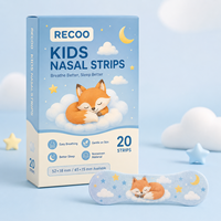 Bandes nasales personnalisées à impression de dessins animés pour faciliter la respiration, sans médicaments, pour la congestion nasale, les allergies, le rhume, la grippe, les sinus et les nez bouchés chez les enfants