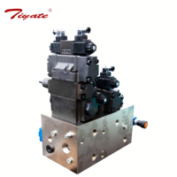 Module de soupape de décharge pilotée avec soupapes sandwich multicouches pour le contrôle de pression, ensemble de collecteur hydraulique