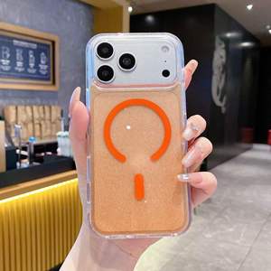 Étui de protection magnétique transparent élégant avec paillettes étoilées, protection intégrale de l'objectif, testé anti-chute pour iPhone 15 16 17 18 <span class=keywords><strong>Pro</strong></span> Max - Product Image 3