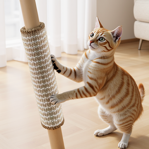 Nieuwe Kat Krabber Tapijt Met Magic Tape Sisal Krabpaal Voor Katten Handig Verpakken In Doos - Product Image 6