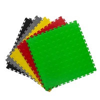 Baldosas de suelo modulares entrelazadas con patrón de puntos de PVC Suelos de vinilo de plástico para garajes Baldosas de garaje entrelazadas fáciles de instalar