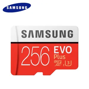 Samsung EVO artı microSD bellek kartı adaptörü ile U1 mikro sd kart 256gb