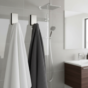 Moderno in acciaio inox doppio gancio nichel finito Robe per bagno cucina camera da letto Hotel per box doccia abbigliamento di stoccaggio - Product Image 3
