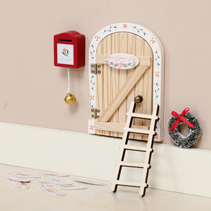 Décoration Murale en Bois MDF <span class=keywords><strong>pour</strong></span> Noël : Porte d'Elfe Artistique <span class=keywords><strong>pour</strong></span> Photos <span class=keywords><strong>de</strong></span> Famille et Décoration <span class=keywords><strong>de</strong></span> <span class=keywords><strong>Maison</strong></span> - Product Image 2