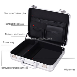 Đen nhôm hộp công cụ trường hợp giảm xóc Xử lý cứng Mang trường hợp EVA vật liệu hỗ trợ phân loại Thiết kế OEM tùy biến cho thiết bị - Product Image 6