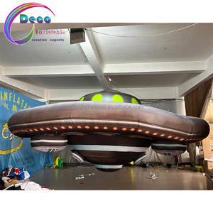 Astronauta gonfiabile gigante personalizzato, nave a razzo, disco UFO astronave aliena - Product Image 1