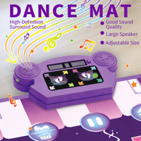 Alfombra de Baile con Luces LED ELI TOYS para Niños, Antideslizante, Musical, Ritmo, Juego, Sin Pantalla, Electrónica, Regalo de Navidad, Cumpleaños