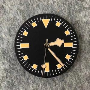 <strong>Vintage</strong> 28.5mm Watch Dial and Hands Modified Dial Fit <strong>Skx</strong> 007 NH35 NH36 Japanese Movement Watch Accessories Green Luminous - Product Image 2