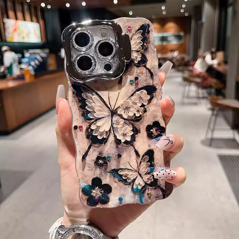 OOK Oil Painting Phone Case For IPhone 13 Laser Glossy - View #9