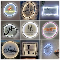 Lettres lumineuses néon 3D en acrylique pour entreprises, logo miroir doré personnalisé, enseigne murale pour salon de beauté, studio de coiffure, décoration LED pour la maison, IP65